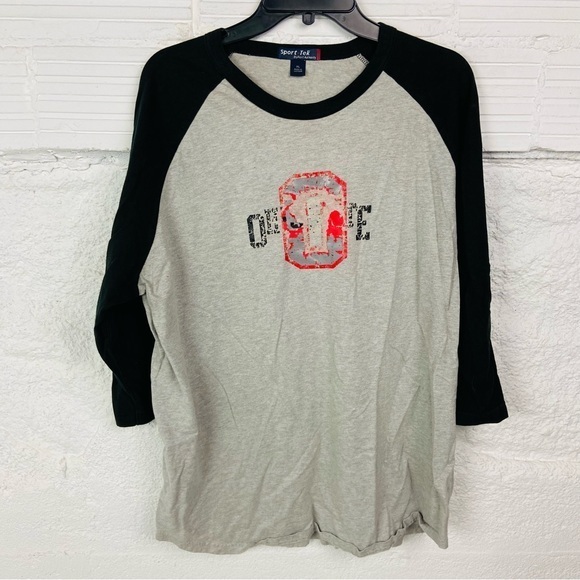 Sport-Tek Other - Sports tek Gray and Black Raglan Ohio State Graphic cotton Tee size XL